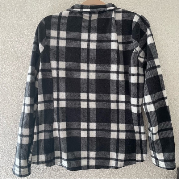 Plaid Fleece zip up - Picture 5 of 5